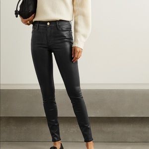 Frame Le High coated jeans